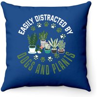 Coussin Plants And Dogs pour les Amateurs de Plantes et de Chiens — Coussins décoratifs