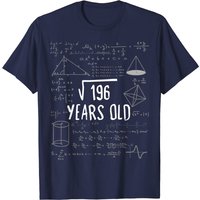 T-shirt Mathématique 14e Anniversaire Racine Carrée 196 Ans — T-shirts pour hommes