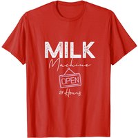 T-shirt drôle Milk Machine ouvert 24 heures pour hommes — T-shirts pour hommes