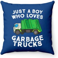 Coussin Garbage Truck Just A Boy Who Loves Garbage Trucks
