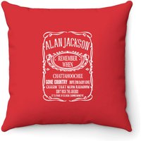 Coussin Musicien Remembers When Alan Arts Jacksons Est.1958 Outlaws