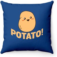 Housse de coussin Cute Potato Smiling — Coussins décoratifs