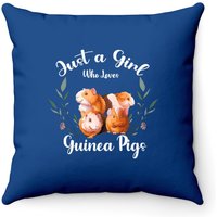 Coussin Throw Juste Une Fille Qui Aime Les Cochons d'Inde — Coussins décoratifs