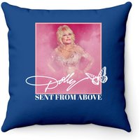 Dolly Parton Sent From Above Throw Pillow