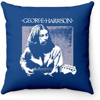 Housse de coussin George Harrison en bleu royal — Coussins décoratifs