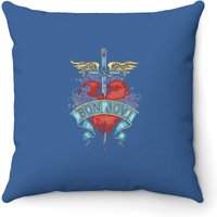 Coussin décoratif Bon Jovi Heart Black pour adulte — Coussins décoratifs
