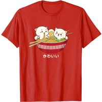 T-Shirt Kawaii Chat Anime Ramen de Tokyo pour Hommes — T-shirts pour hommes