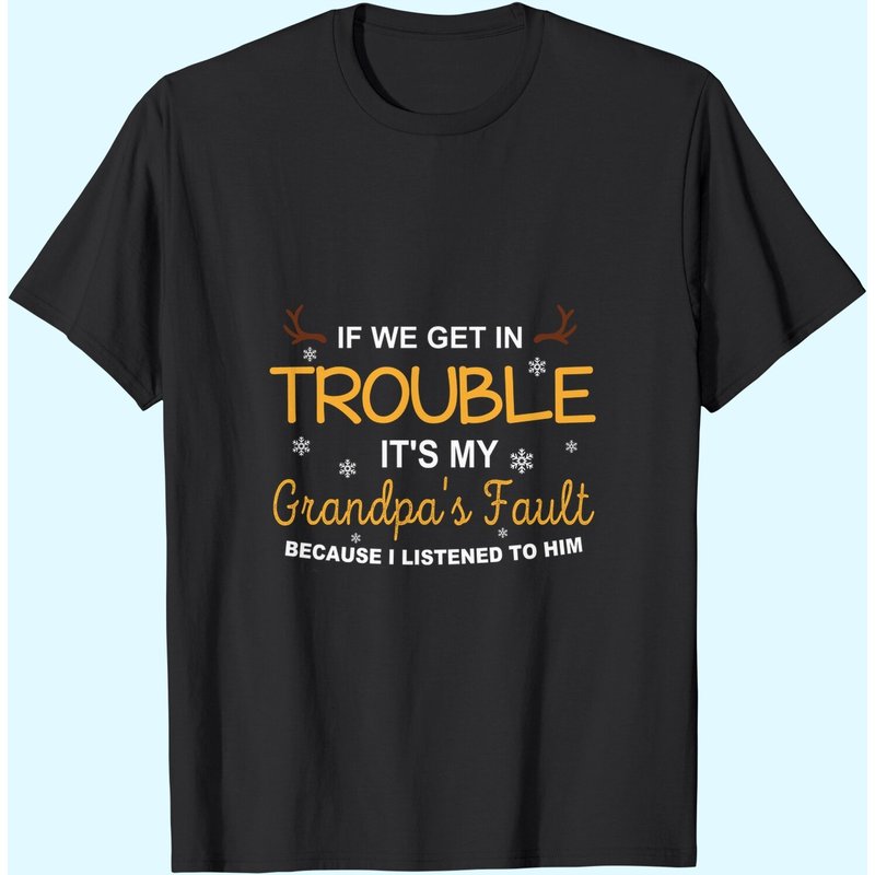 T-shirt Pour Hommes "Si Nous Avons Des Problèmes, C'est La Faute De Mon Grand-Père — T-shirts pour hommes
