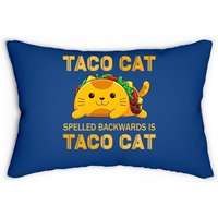 Tacocat Lumbar Pillow for Taco Cat Cinco De Mayo — Decorative Cushions