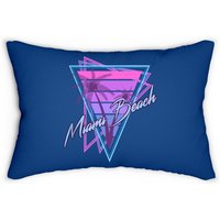 Coussin Lombaire Miami Beach Vintage 80s par Printerval — Coussins décoratifs