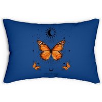 Coussin Lombaire Papillon Monarque Céleste Soleil Lune