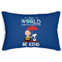 Brown And Snoopy Lumbar Pillow - Be Kind Design — Decorative Cushions