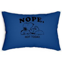 Snoopy Nope Not Today Lumbar Pillow — Decorative Cushions