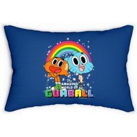 Cn The Amazing World Of Gumball & Darwin Rainbow Portrait Lumbar Pillow — Decorative Cushions