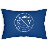 Kentucky Ky The Bluegrass State Lumbar Pillow