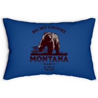 Coussin lombaire Montana State - Bleu royal — Coussins décoratifs