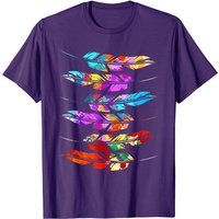 T-shirt Indien Plume pour Hommes en Noir — T-shirts pour hommes