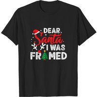 T-shirt de Noël Amusant Dear Santa I Was Framed pour Hommes — T-shirts pour hommes