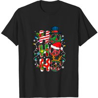 T-shirt Ho Ho Ho Joyeux Noël avec symbole de paix pour hommes — T-shirts pour hommes