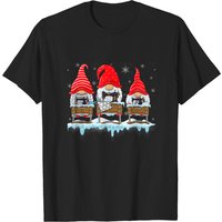T-shirt de Noël Santa avec Gnomes à Coudre pour Hommes — T-shirts pour hommes