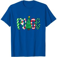 T-shirt humoristique Arbre de Noël Peace pour hommes — T-shirts pour hommes