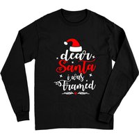 Dear Santa I Was Framed Naughty Or Nice Christmas T-shirt