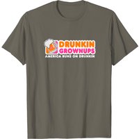 Drunkin Grownups Party Sarcastic T-Shirt for Men