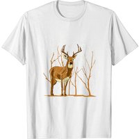 T-shirt pour hommes Gold Deer en noir — T-shirts pour hommes