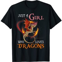 Scary Dragon T-shirt for Men - Just A Girl Who Loves Dragons