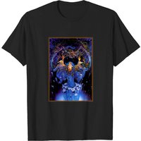 T-shirt Scary Dragon pour hommes - Fantaisie de sorcier invoquant un dragon — T-shirts pour hommes