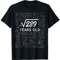 T-shirts pour hommes : Quelle est la racine carrée de 289 — T-shirts pour hommes