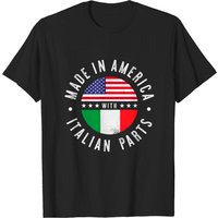 T-shirt Noir en Italien pour Hommes Fabriqué en Amérique