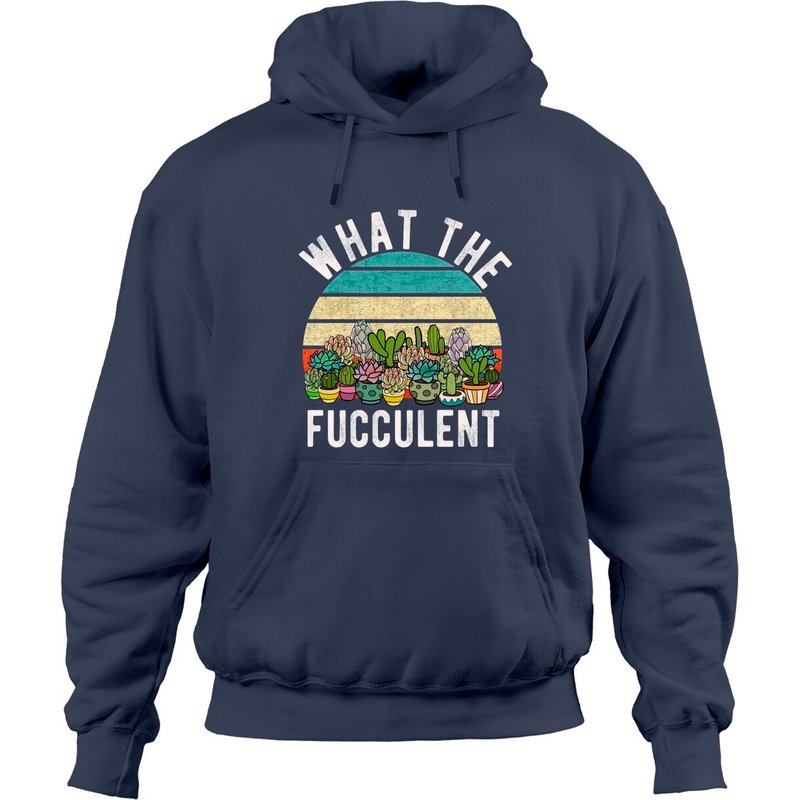 Hoodie Succulent Puns What The Fucculent pour Unisexe — Sweats à capuche pour hommes