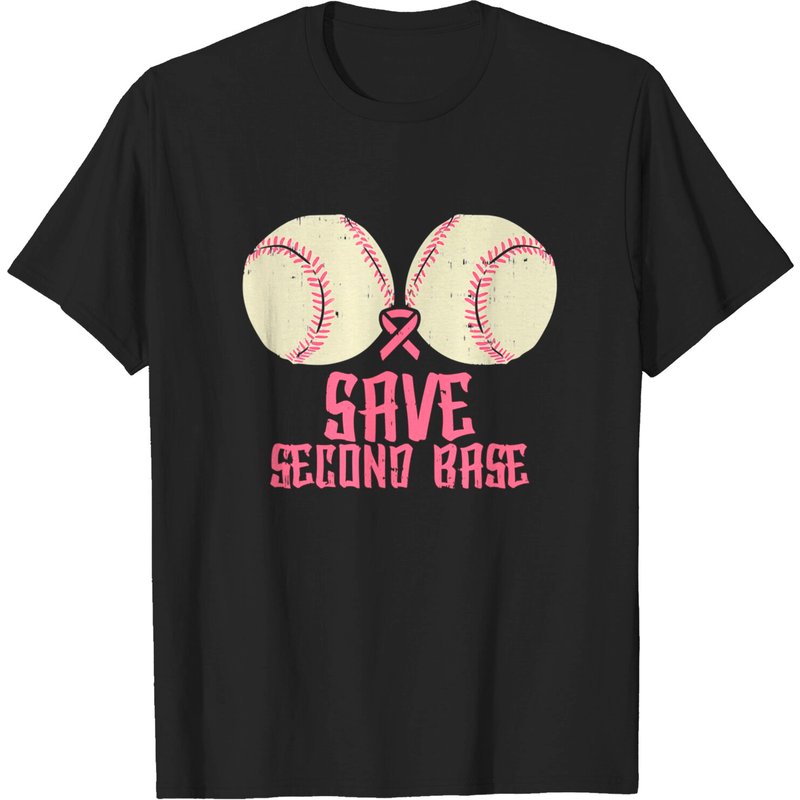 T-shirt Save The Tatas pour hommes - Save Second Base — T-shirts pour hommes