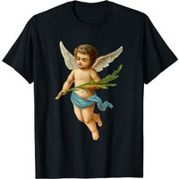 T-shirt Palms Angel pour hommes en noir