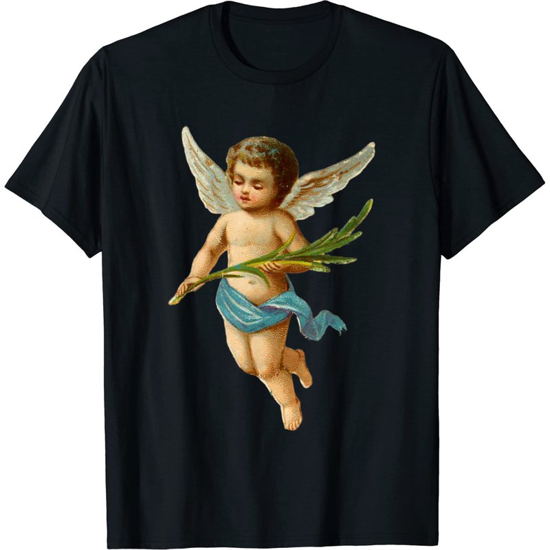 T-shirt Palms Angel pour hommes en noir — T-shirts pour hommes