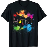 T-shirt Artiste Peintres Messy avec Éclaboussures de Peinture pour Hommes — T-shirts pour hommes