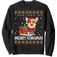 Sweatshirt unisexe Corgi Dog Merry Corgmas Santa Corgi — Sweats à capuche pour hommes