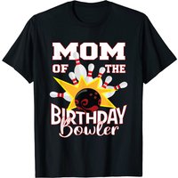 T-shirt pour hommes Mom Of The Birthday Bowler Kid Bowling Party