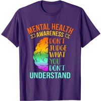 T-shirt graphique sur la santé mentale "Ne jugez pas ce que vous ne comprenez pas — T-shirts pour hommes