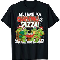 Teenage Mutant Ninja Turtles Pizza Christmas T-Shirt for Men