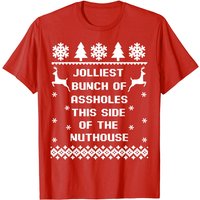 T-shirt de Noël Moche Jolliest Bunch Of A-holes pour Hommes — T-shirts pour hommes