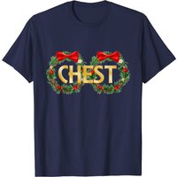 T-shirt de Noël pour hommes Chest Nuts avec motif amusant de marrons assortis — T-shirts pour hommes