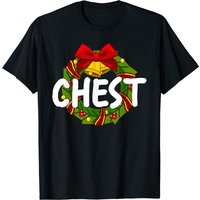 Chest Nuts Funny Christmas Couples T-Shirt for Men
