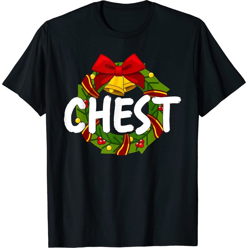 T-shirt de Noël pour hommes Chest Nuts Funny Couples — T-shirts pour hommes