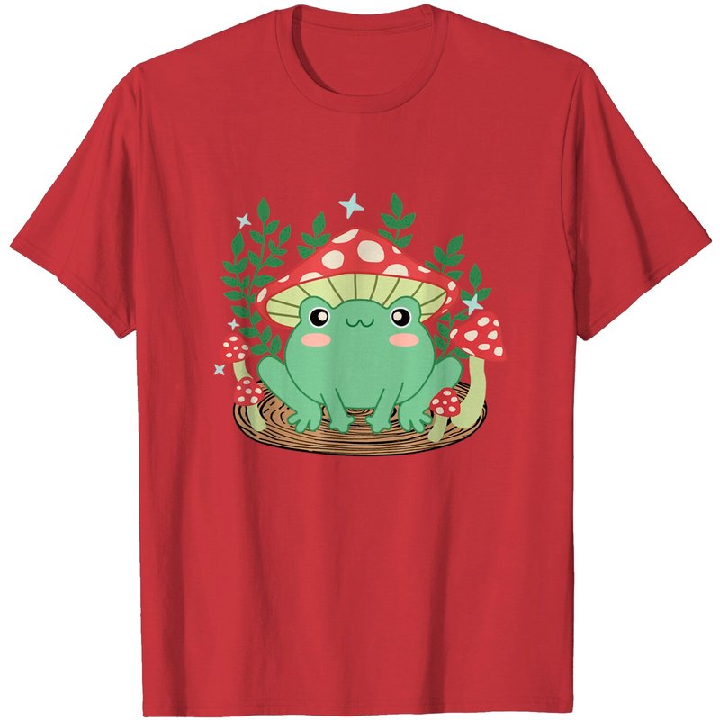 T-shirt pour hommes avec chapeau de champignon Kawaii Cottagecore — T-shirts pour hommes