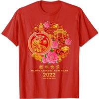 Happy Chinese New Year 2022 Zodiac Year Of Tiger T-Shirt for Men