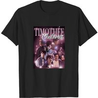 Timothee Chalamet Men's T-Shirt in Black — Mens T Shirts