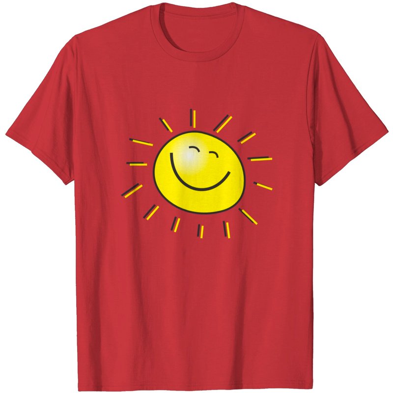 Smile Face T-shirt for Men - Black Summer Design