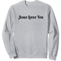 Sweat à Capuche Unisexe - Jésus T'aime - Rouge — Sweats à capuche pour hommes